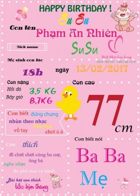 Bộ 03 phụ kiện trang trí sinh nhật không thể thiếu cho bé yêu