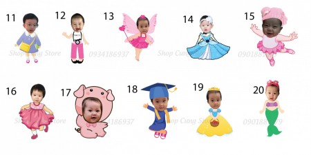 Top 20 mẫu chibi bé gái mới nhất