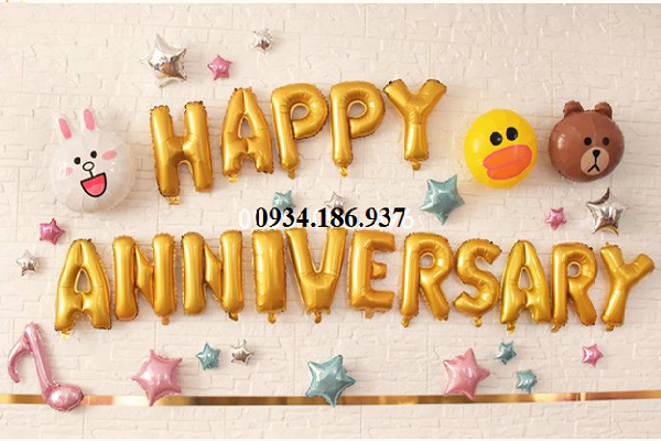 Shop bán chữ happy aniversary