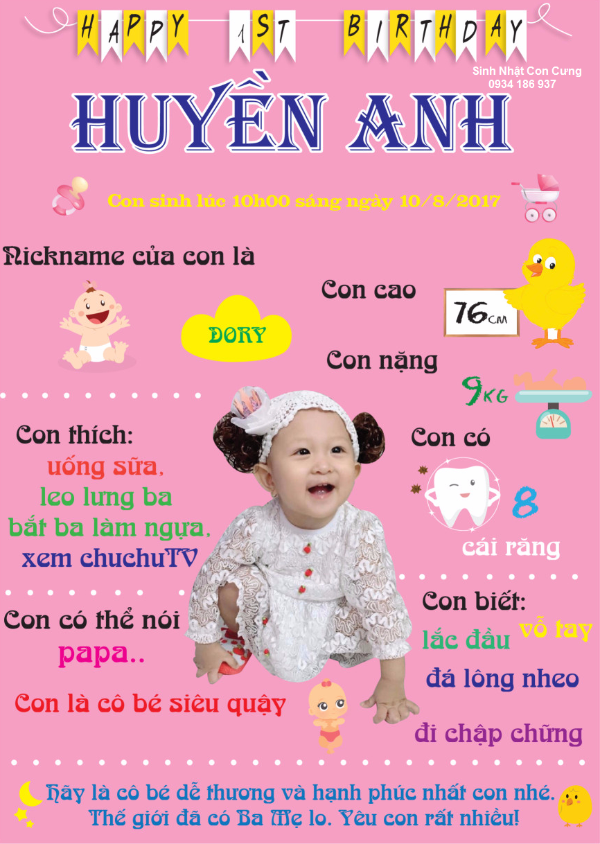 Mẫu bảng thông tin thôi nôi bé gái (6)