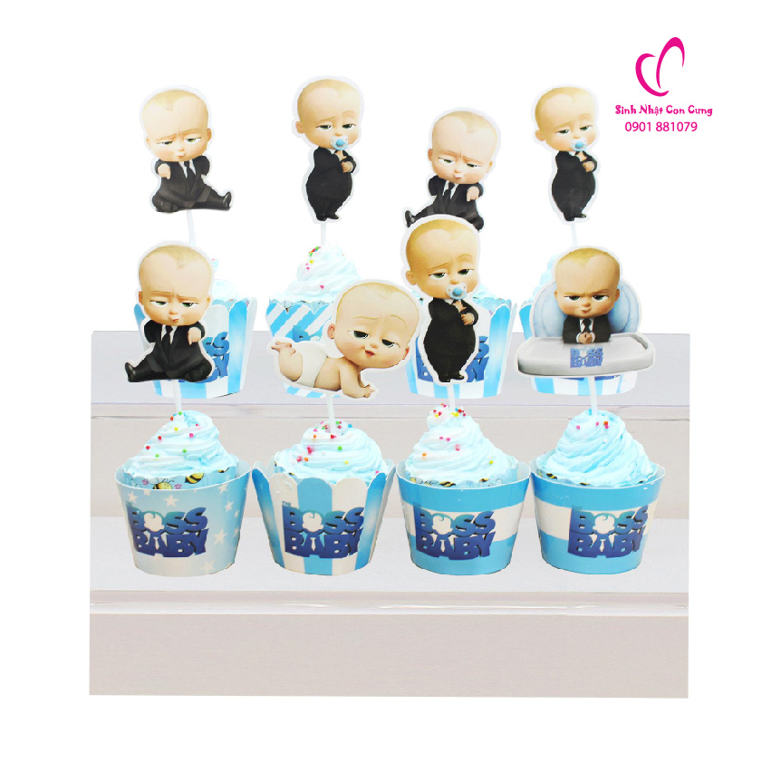 Set Phụ Kiện Trang Trí Bàn Tiệc Sinh Nhật Chủ Để Boss Baby (4)