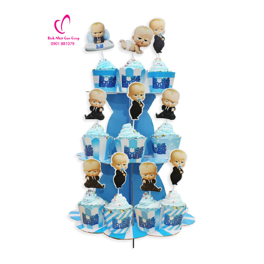 Set Phụ Kiện Trang Trí Bàn Tiệc Sinh Nhật Chủ Để Boss Baby (5)