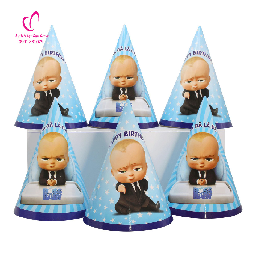 Set Phụ Kiện Trang Trí Bàn Tiệc Sinh Nhật Chủ Để Boss Baby (9)