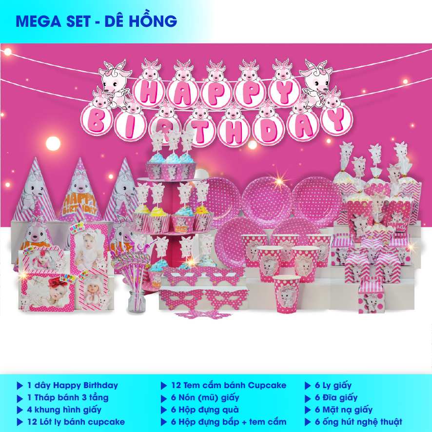 set trang trí thôi nôi bé gái (1)